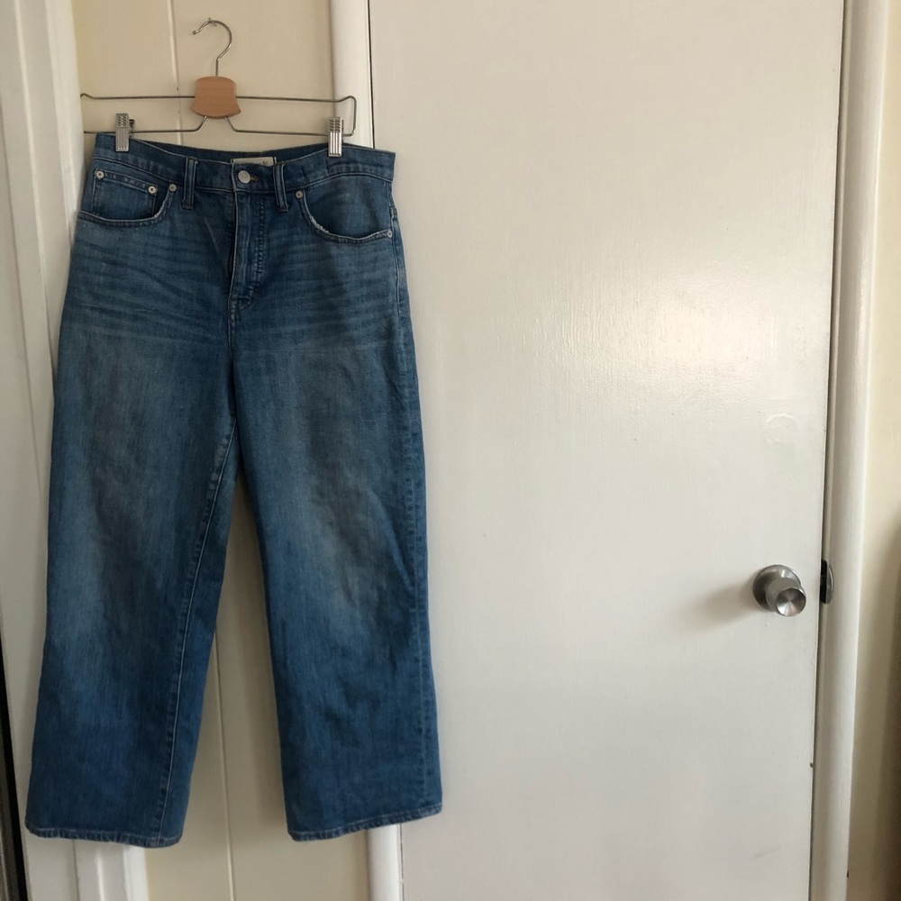Madewell Silm Wide Leg Crop Jeans
